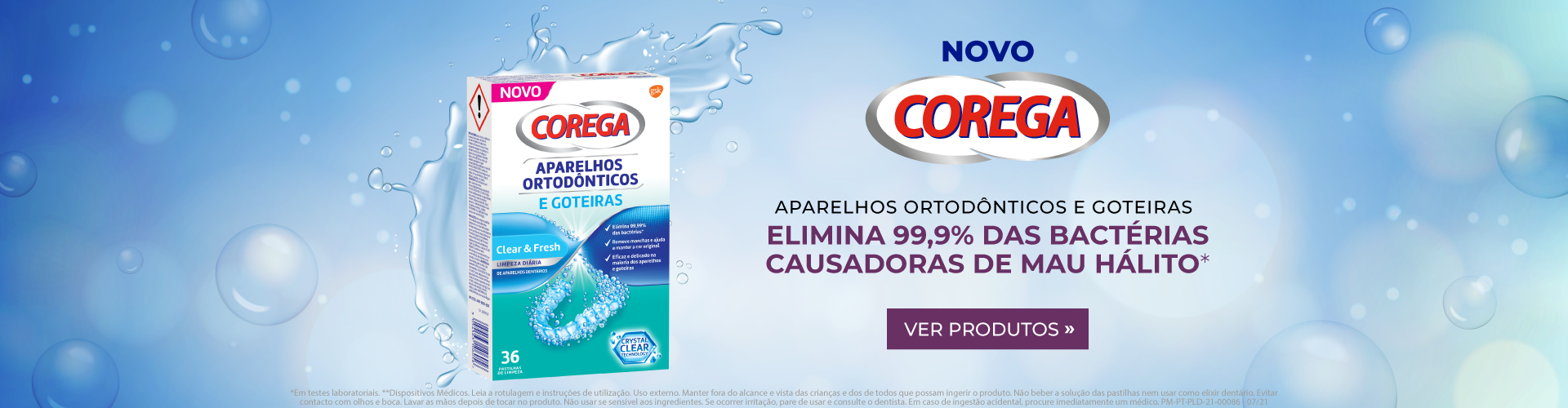 Corega - Refresque o seu sorriso Corega - Refresque o seu sorriso