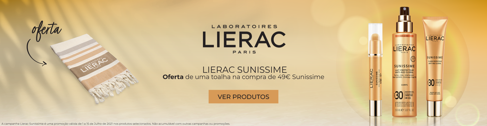 Lierac Sunissime - Oferta Toalha Lierac Sunissime - Oferta Toalha