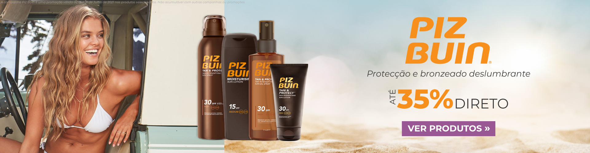 Piz Buin - até 35% Piz Buin - até 35%
