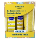 Mustela Solar Pack Spray + Leite Rosto Oferta Toalha