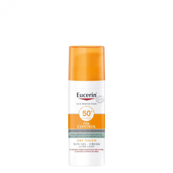 Eucerin Oil-Control SPF50+ Gel-Creme Toque Seco Ultra Light