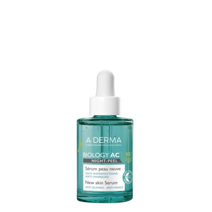 A-DERMA BIOLOGY AC SÉRUM NIGHT PEEL 30ML
