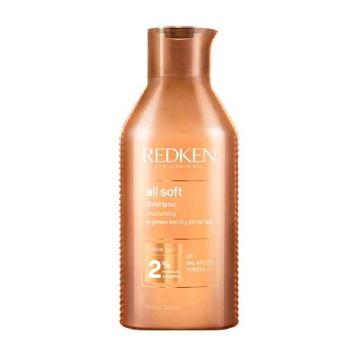 Redken All Soft Shampoo Hidratante para cabelos secos e danificados