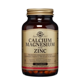 Solgar Calcio Magnesio Più Zinco - 100 Compresse - Integratore Alimentare
