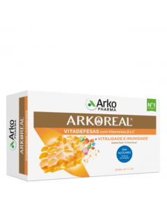 Arkoreal Geleia Real Vitaminada Sem Açúcar Ampolas 20un.