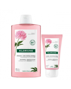Klorane Capilar Peônia da China Kit Shampoo + Gel Condicionador