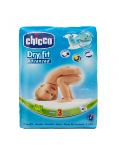 Chicco DryFit Mini Tamanho 3 Fraldas 4 - 9kg 42un.