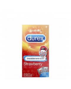 Durex Love Sex Irresistivelmente Doce Morango Preservativos 12un.