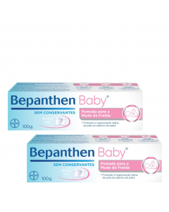 Bepanthene Baby Pomada Duo Creme Muda Fralda 2x100g