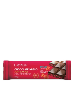 Easyslim Chocolate Negro com Morango 70% Cacau 
