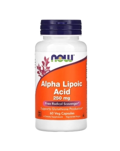 Now Alpha Lipoic 250mg Cápsulas Vegetais 60un.