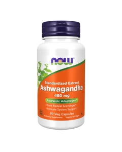 Now Ashwagandha 450mg Cápsulas Vegetais 90un.
