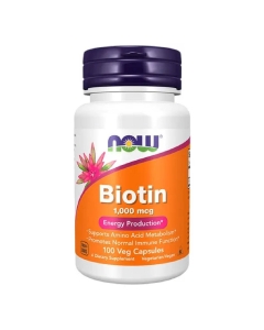 Now Biotina Vitamina H 5000mg Cápsulas Vegetais 60un.