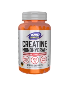 Now Desporto Creatine 750mg Cápsulas Vegetais 120un.