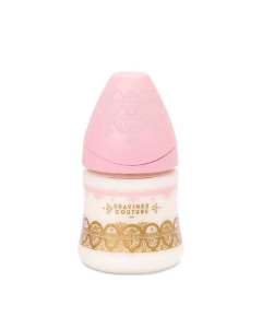 Suavinex Haute Couture Biberão Silicone Rosa 0M+ 150ml