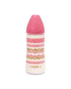 Suavinex Haute Couture Biberão Silicone Rosa 4M+ 360ml