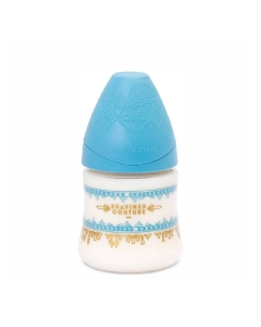 Suavinex Haute Couture Biberão Silicone Azul 0M+ 150ml
