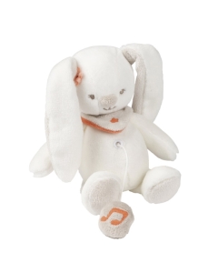 Nattou Mia & Basile Peluche Musical Coelho Mia Bege 1un.