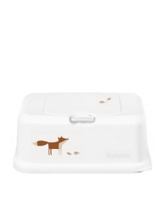 Funkybox Original Porta Toalhitas Raposa Cor Branco