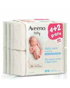 Aveeno Baby Pack Toalhitas de Limpeza 6x72un.
