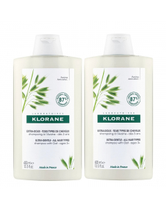 Klorane Aveia Duo Shampoo Extra Suave 2x400ml