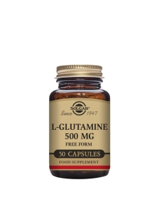 Solgar L-Glutamina 500mg Cápsulas Vegetais Cérebro 50un.