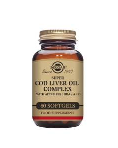 Solgar Complexo de Óleo de Fígado de Bacalhau Super Cápsulas Moles 60un.