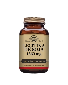 Solgar Lecitina de Soja 1360mg Cápsulas 100un.