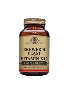 Solgar Levedura de Cerveja com Vitamina B12 Comprimidos 250un.