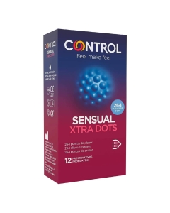 Control Sensual Xtra Dots Preservativos 12un.