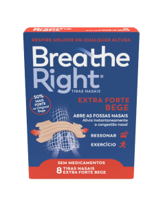 Breathe Right Extra Forte Bege Tiras 8un.