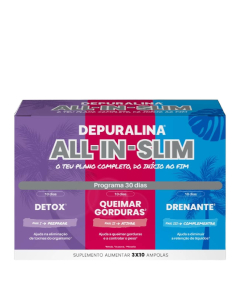 Depuralina All in Slim Ampolas Emagrecimento 30un.