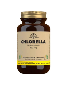 Solgar Clorela 520mg Suplemento Alimentar Desintoxicante 100unid.