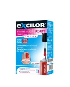 Excilor Forte Color Tratamento de Fungos com Cor Vermelho 30ml + Verniz 8ml