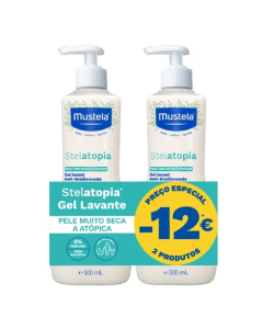 Mustela Stelatopia Gel Lavante Duo 2x500ml