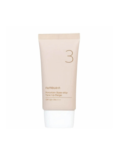 Numbuzin No.3 Porcelain Base-skip Tone Up Beige Creme 3-em-1 Aperfeiçoador 50ml