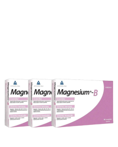 Magnesium B Suplemento Alimentar Vitalidade e Redução do Cansaço Pack 3x30un.