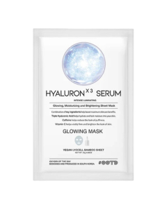 OOTD Triple Hyaruronic Acid Serum Glowing Mask Máscara de Tecido Hidratante e Iluminadora 25g