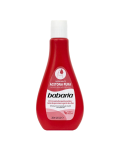 Babaria Acetona Pura Removedor de Verniz Eficaz e Rápido 200ml