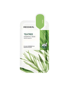 Mediheal Teatree Essential Máscara Facial em Tecido Calmante e Hidratante 24ml