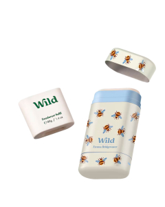 WILD Desodorizante Natural em Stick Proteção Contra Odores Caixa Abelhas + Recarga Aroma Mel e Flor de Cacto 40g