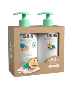 ISDIN Baby Naturals Pack Gel-Shampoo 400ml + Loção Corporal Hidratante Bebé 400ml