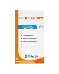 Nutergia Ergyfosforyl Suplemento Alimentar com Ómega-3, Fosfolípidos e Vitaminas para Desempenho Intelectual 60un.