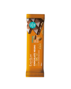 EasySlim Mini Tablete Chocolate Negro com Amêndoas 70% cacau