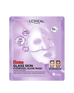L'Oréal Paris Revitalift Filler Glass Skin Máscara de Hidrogel Iluminadora