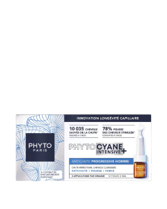 Phyto Phytocyane Intensive+ Homem Ampolas Antiqueda 12un.