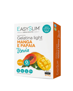 Easyslim Gelatina Light Manga e Papaia com Stevia Saquetas 2x15gr