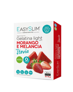 Easyslim Gelatina Light Morango/Melancia com Stevia Saquetas 2x15gr