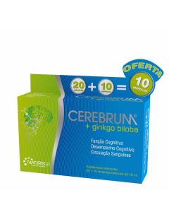 Cerebrum + Ginkgo Biloba Ampolas 20+10un.