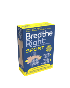 Breathe Right Sport Tiras Nasais Bege Tamanho Único 26un.